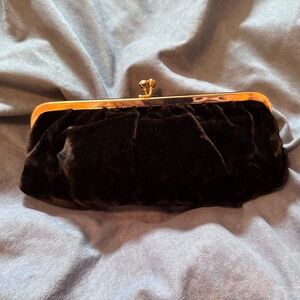 🍁🍁 3/$28 Black velvet evening purse/clutch